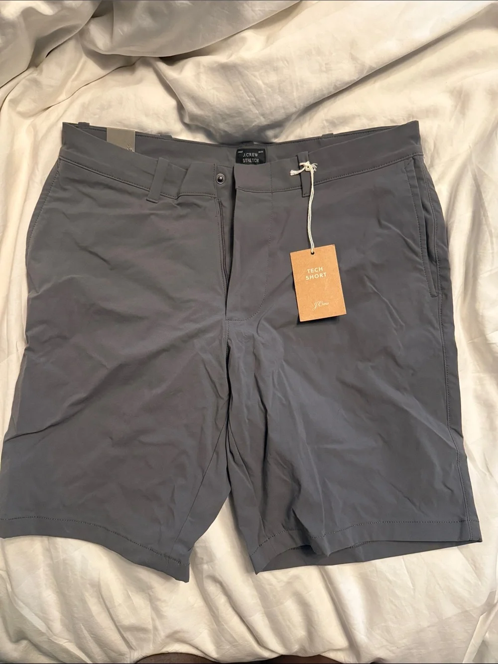 J. Crew Tech Short in Charcoal Gray